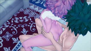 Кӱтӱчӧ шке командыж дене пырдыж воктене йытыра Мидория идзука Мина йолташ - Хентай MHA.