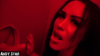 ̗�자 친구이 불면 딕에서 Gloryhole